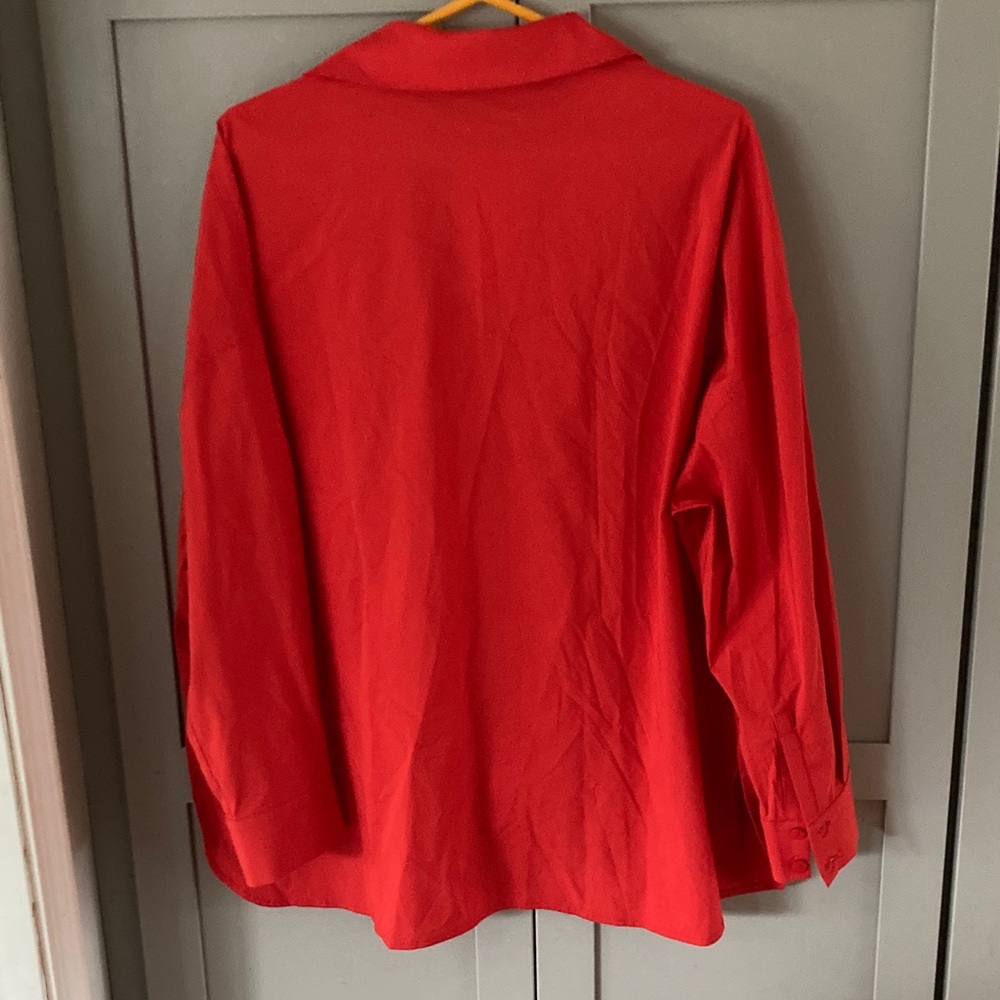 Scarlet Popover Poplin Blouse Ruti NWT - Picture 6 of 8